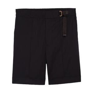 Agnona Men's Black Fluid Poplin Bermuda Shorts Size 34 US (50IT) NWOT $1,160 MSP
